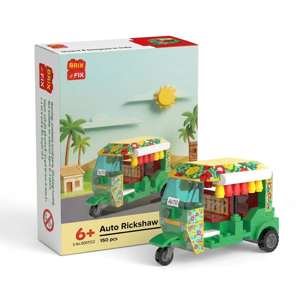 Auto rickshaw building with box